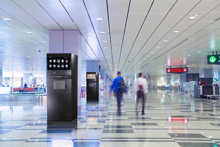 free standing machine coffee vending